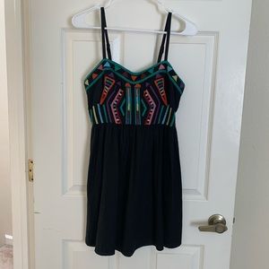Black w/ Embroidery Staring at Stars Dress